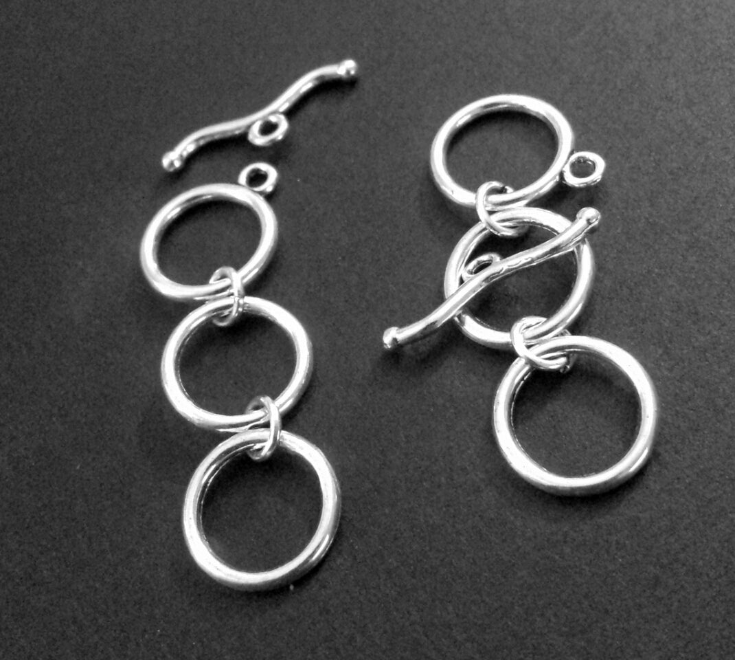 ESC-TC04: Triple Ring Toggle Clasps: 59x14mm