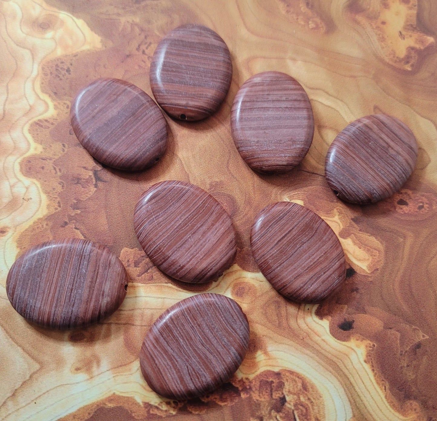 Natural Peach Jasper Focal: 39x31mm