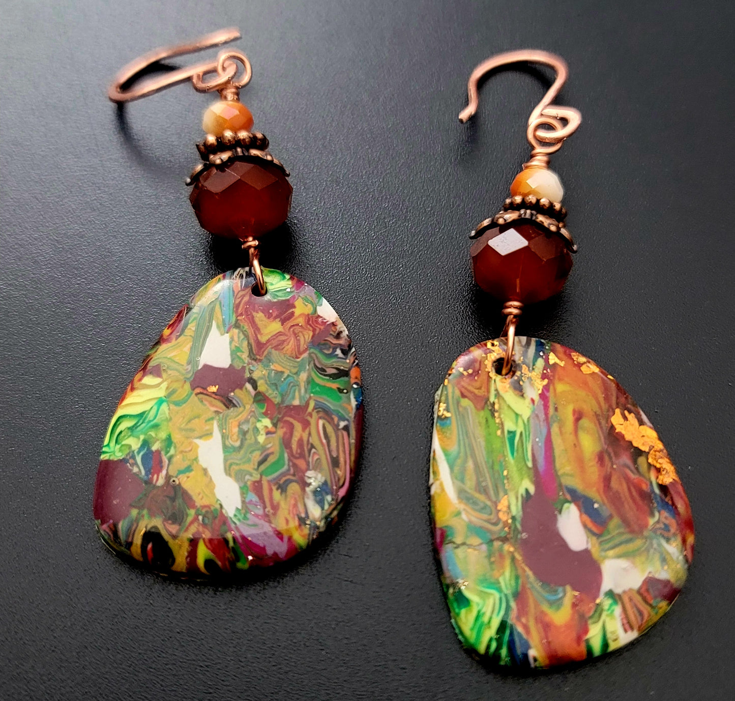 Isabela: Earthly Polymer Clay Earrings