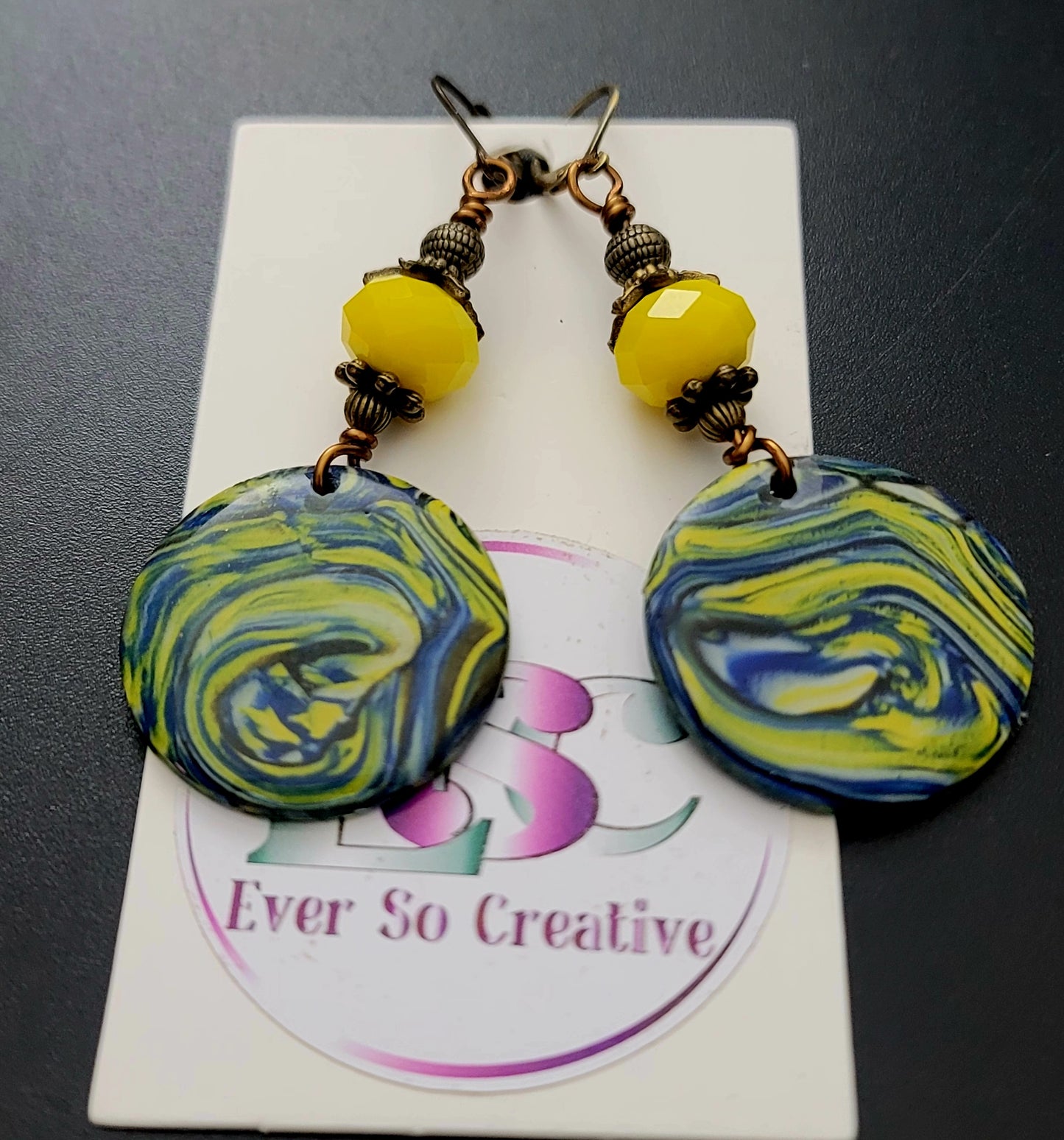 Franchesca – Starry Night Inspired Polymer Clay Earrings
