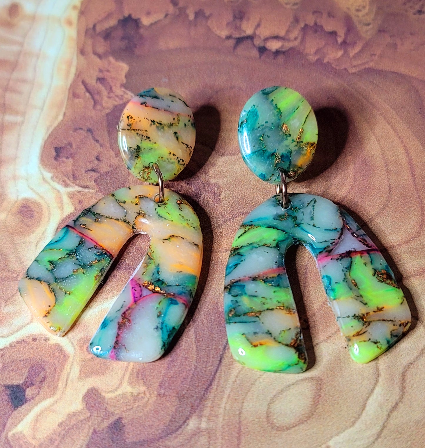 Valentina: Kato Translucent Polymer Clay Earrings