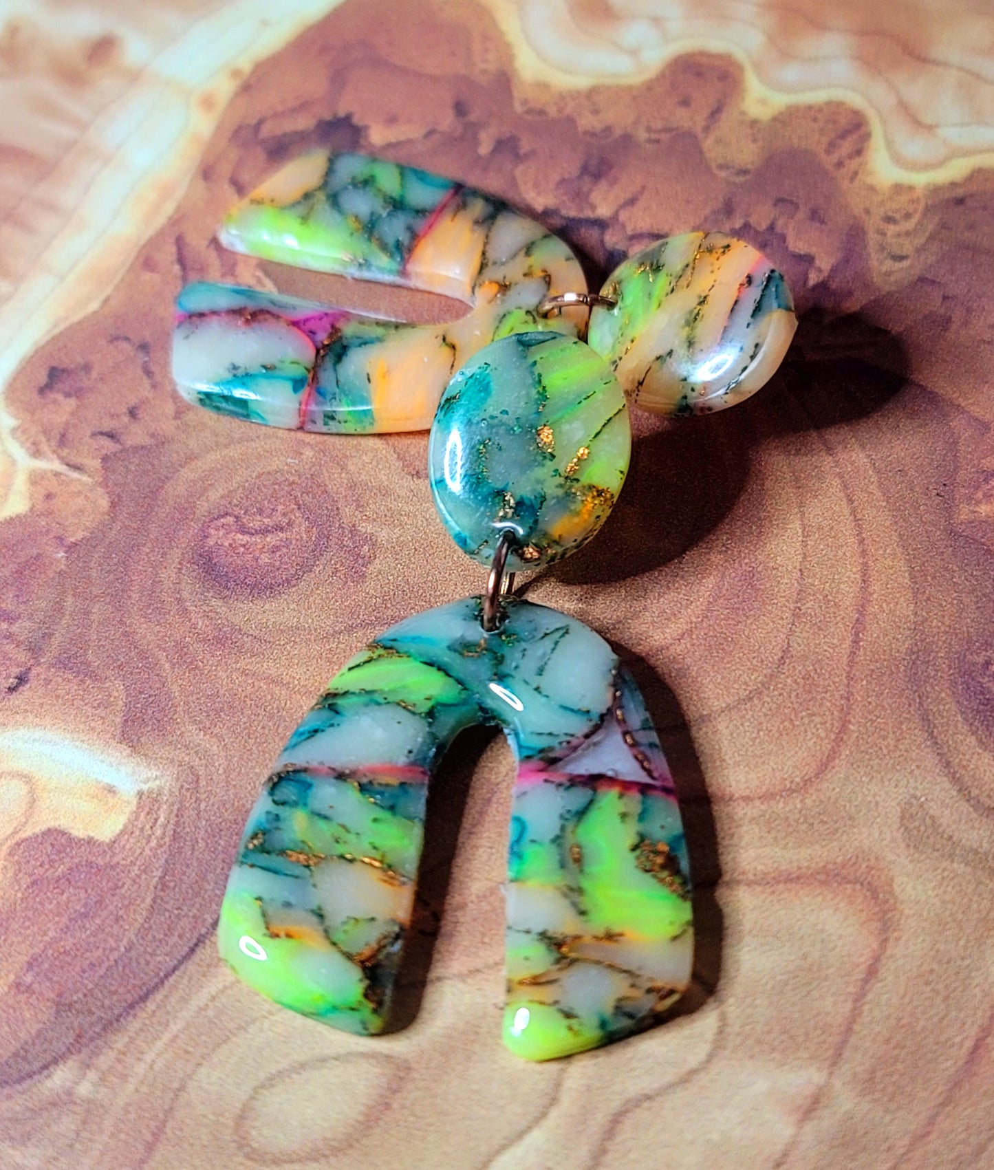 Valentina: Kato Translucent Polymer Clay Earrings