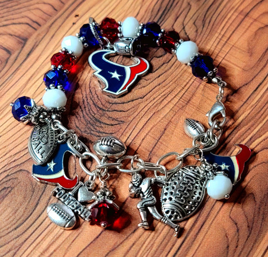 Half Charms/Half Beaded HTX'n Bracelet