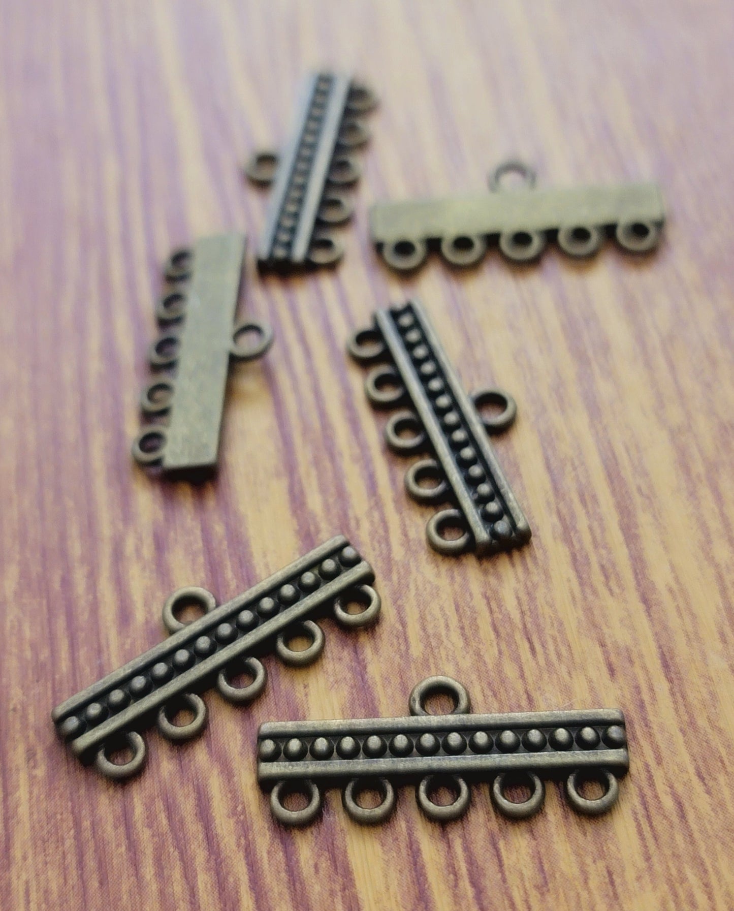 ESC-CH56: Antique Brass Bar Chandelier Connectors: 24x11mm [6pcs]