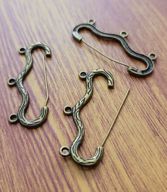 ESC-CH63: Antique Brass Pin Chandelier Settings: 46x20mm [2pcs]