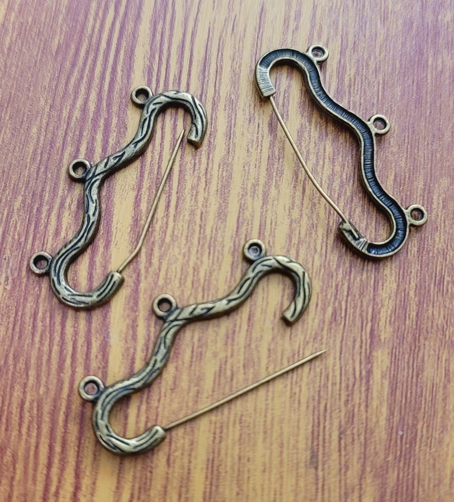ESC-CH63: Antique Brass Pin Chandelier Settings: 46x20mm [2pcs]