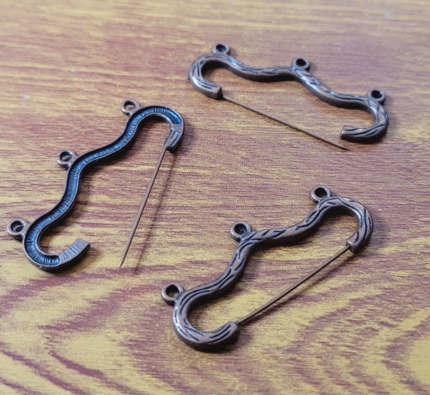 ESC-CH64: Antique Copper Pin Chandelier Settings: 46x20mm [2pcs]