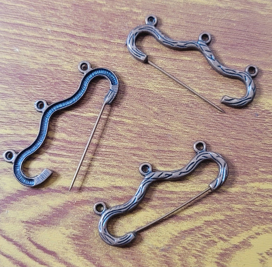 ESC-CH64: Antique Copper Pin Chandelier Settings: 46x20mm [2pcs]