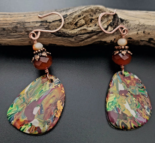 Isabela: Earthly Polymer Clay Earrings