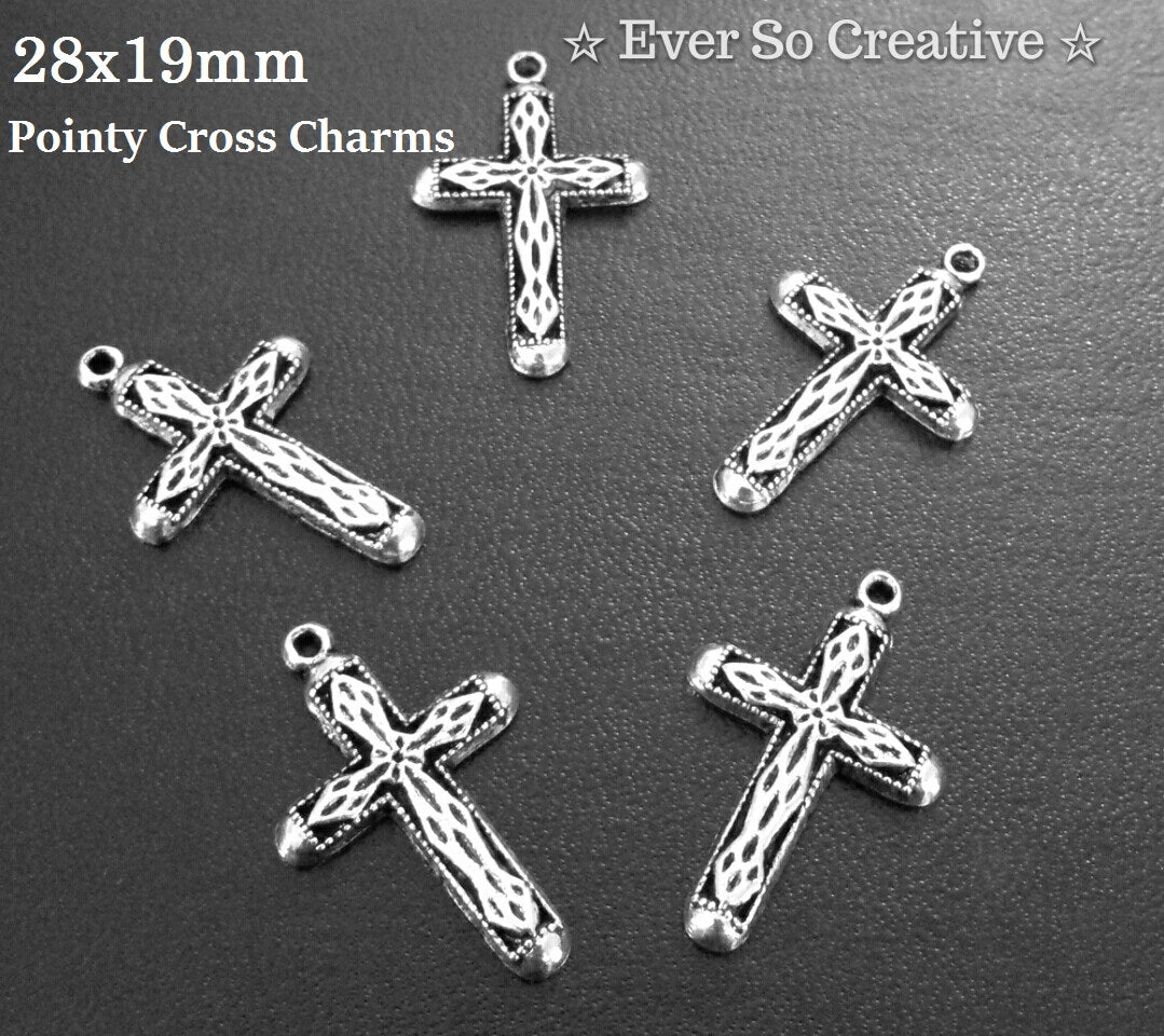 ESC-CR57: Antique Silver Skelton Key Pendants/Charms: 28x19mm: 10pcs